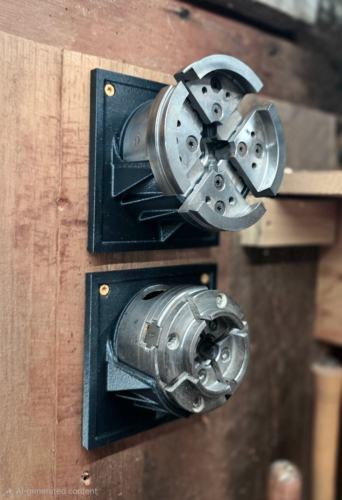 Single Wood Lathe Chuck Wall Mount – Fits 3.5" NOVA Style Chucks