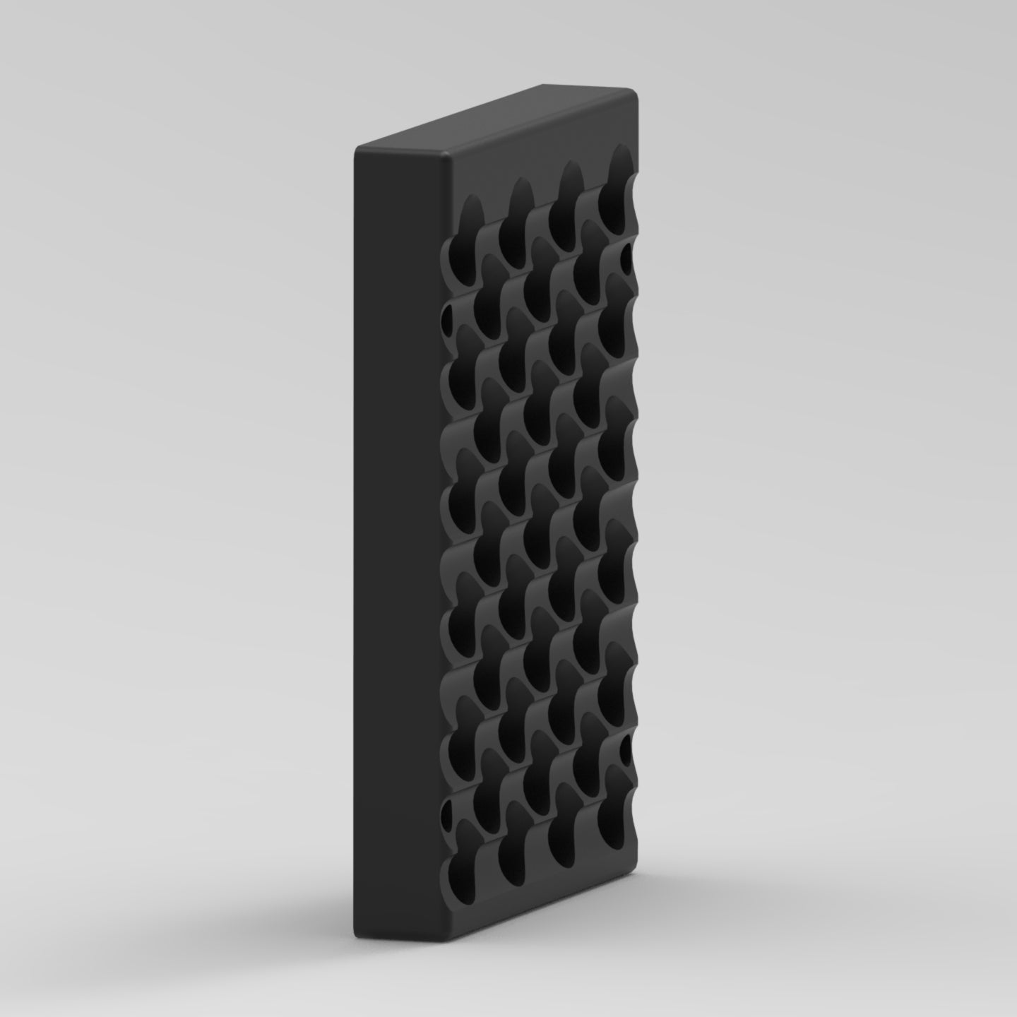 ER11 Collet Holder Wall Mount Rack – Holds 39 ER11 Collets – 3D Printed PLA Workshop Organizer for CNC Spindle & Router Tooling – Black