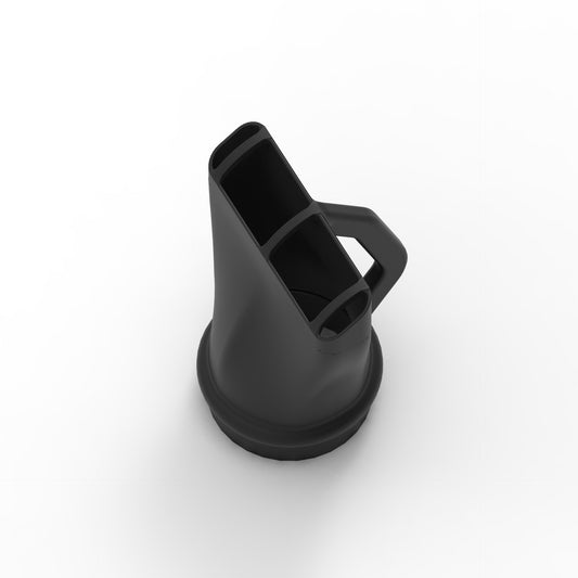 3D Printed Dust Collection Attachment – 4" Hose Connection with Swivel Joint, Handle & Worktop Guards