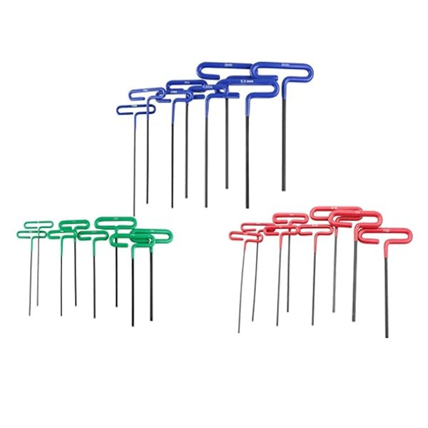 Wall Mounted T-Handle Allen Wrench Holder, 3D Printed PLA Hex Key Organizer, Shop Tool Storage Rack for T-Handle Wrenches, Garage, Workshop, CNC, and Workbench Organization